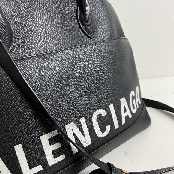 Pristine Balenciaga Ville Medium Top Handle Bag Black Small Grain Calfskin - Picture 4 of 12